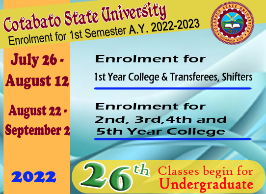 Enrolment for 1st Semester A.Y. 2022-2023